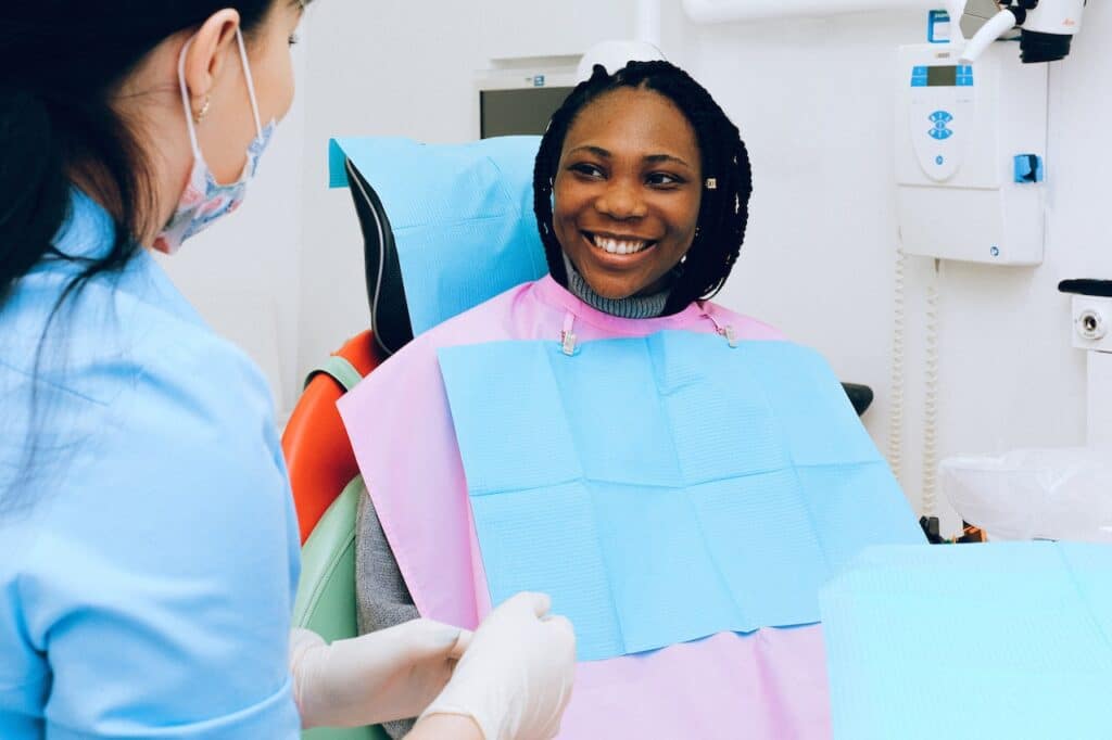 patient getting dental treatment