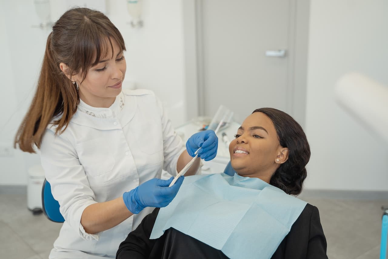patient at the dentist