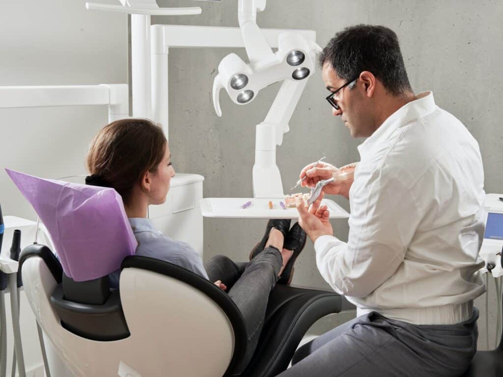 patient at the dentist