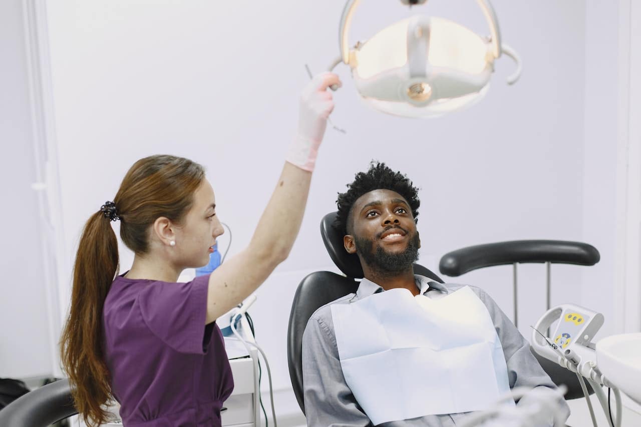patient at the dentist
